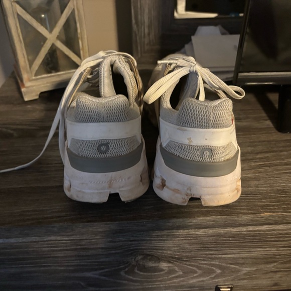 On Running White Sneakers with Unique Sole Design - Picture 3 of 3